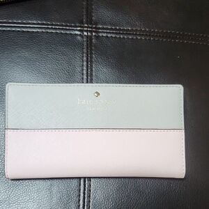 Kate Spade Two-Tone Pink and Gray Wallet